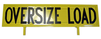 Solid Back Aluminum Oversize Load Sign - No Mounting Brackets - Aluminum_Products